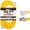 Yellow, variant on Iron Forge Cable Weatherproof 25 Ft Outdoor Extension Cord - 14/3 SJTW 15 Amp Heavy Duty Yellow Extension Cord 3 Prong - Lighted End