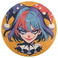 thumbnail image 3 of Psychedelic Clown Joker Round Carpet Circle Rug Outdoor Patio Area Rug Washable Large Area Rugs Hallway Room Decor Fitness Mats, 3 of 8
