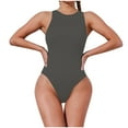 thumbnail image 1 of Penkiiy Combinaisons pour Femmes Printemps et Été Mode Sans Manches Combishort Gris Foncé TP Combinaisons, 1 of 6