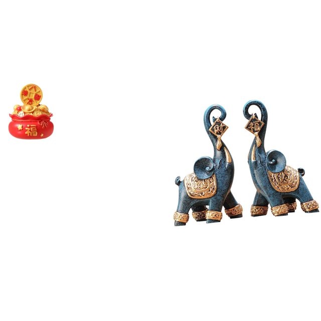 Escultura de escritorio,Estatua de la Cuenca del Tesoro,regalo de cumpleaños de Feng Shui,Figura de elefante,Figuras de elefantes,estatuas,adornos de animales,Escultura coleccionable para