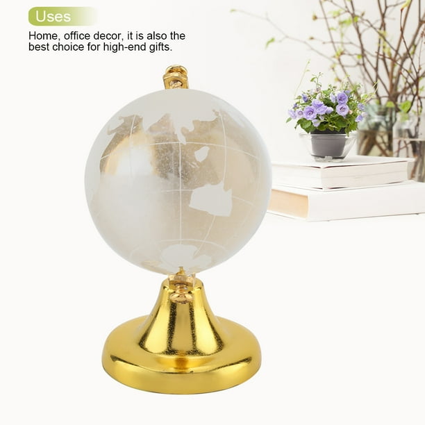 Esfera Mágica de Cristal Redonda Globo de la Tierra Mapa del Mundo Bola de Cristal de Cristal Bolas de Cristal Decorativas Escritorio Adorno Decoración de la Oficina en casa Regalo(1 #) Ecomeon no
