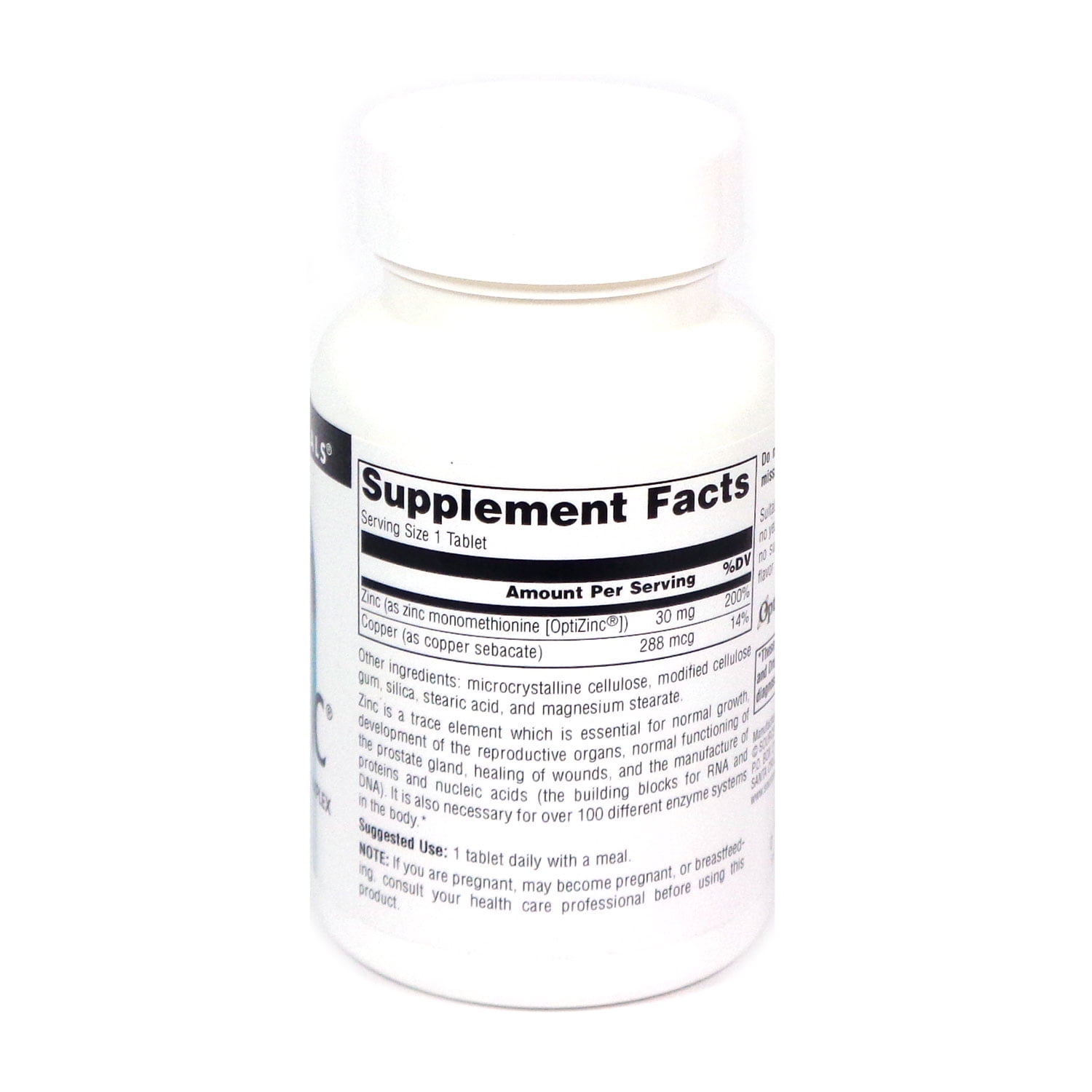 Source Naturals Optizinc, Zinc MethionIne Sulfate Complex* -  240 Tablets