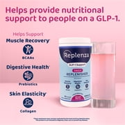 Replenza GLP-1 Support, Gut Plus, Supports Muscle Recovery, Digestive Health, Mixed Berry, 15 Servings