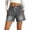 Dark Gray, variant on Women'S Baggy Barrel Jean Sweatpants Patchwork Shorts Drawstring Cropped Mid Waisted Denim Shorts with Pockets Casual Trendy 2026 Light Blue S