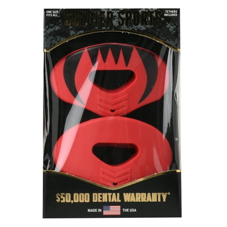 Soldier Sports Elite Air Red Mouthguard 2-Pack