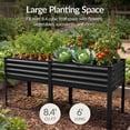 thumbnail image 4 of Best Choice Products 72x24x30in Non Toxic Elevated Galvanized Metal Garden Bed Corner Protectors - Black, 4 of 9