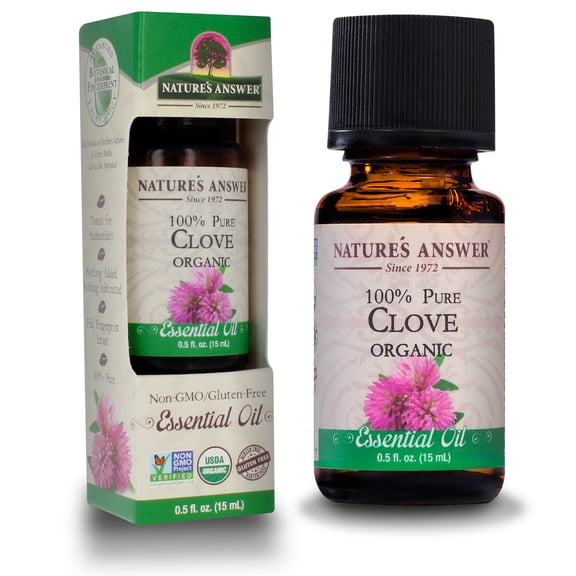 Nature's Answer Essential OIl Organic Clove 0.5 oz Liquid