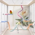 thumbnail image 6 of Multifunctional Gradients Bird Rope Perch Stand Colorful Climbing Rope Toy for Bird Cage Small Pet and Bird Swing Ladder, 6 of 8