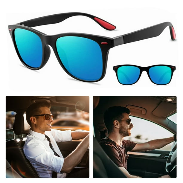 Gafas Polarizadas Gafas Redondas Gafas Polarizadas para Hombres azul Hielo Walmart en linea