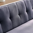 thumbnail image 5 of uhomepro Futon Sofa Bed with 2 Bolster Pillows, Convertible Sofa and Couch for Living Room, Gray, 5 of 8