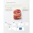 thumbnail image 3 of HBN Vacuum Sealer Compact Food Vacuum Sealer Machine Automatic Kitchen Food Sealer Countertop Double Heat Seal Built-in Cutter with 1 Roll & 20 Bags, 3 of 8