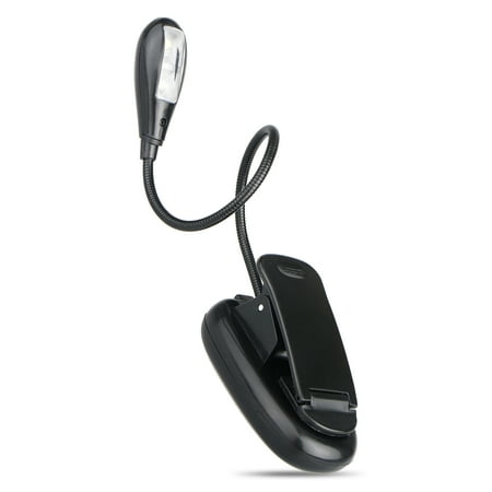 TSV LED Reading Light Rechargeable Reading Lamp Flexible Easy Clip On Book Light, Eye Protection Brightness, Soft Table Light for Night Reading,