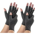 thumbnail image 3 of Lanola 2 Pairs Bamboo Arthritis Gloves for Men Women,Compression Glove,Premium Bamboo Gloves,Compression Gloves for Arthritis（Large）, 3 of 5