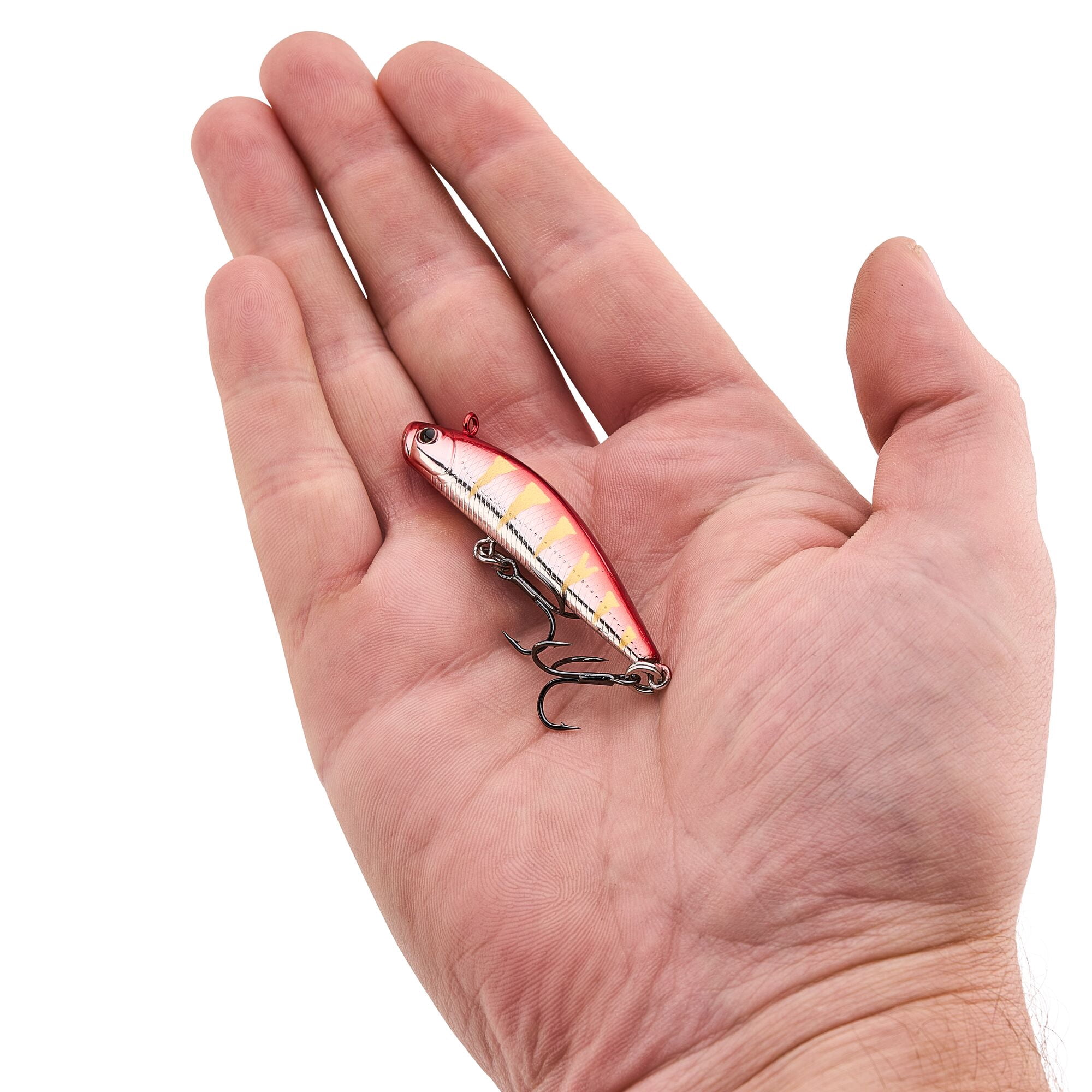 Berkley Finisher, 2 in, Glide Baits, Chrome Red Perch (1 Count)