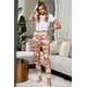 thumbnail image 4 of ABPHQTO Pantalón deportivo de mujer de punto con estampado de camuflaje naranja, 4 of 5