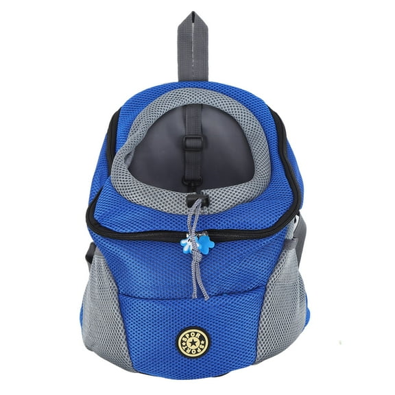 Comfortable Dog Cat Carrier Backpack,Backpack for Small Dogs and Cats, Puppy Pet Front Pack ,Pet Knapsack Ventilation Comfort Spacious Environmental, for Hiking Outdoor Travel[s-blue]