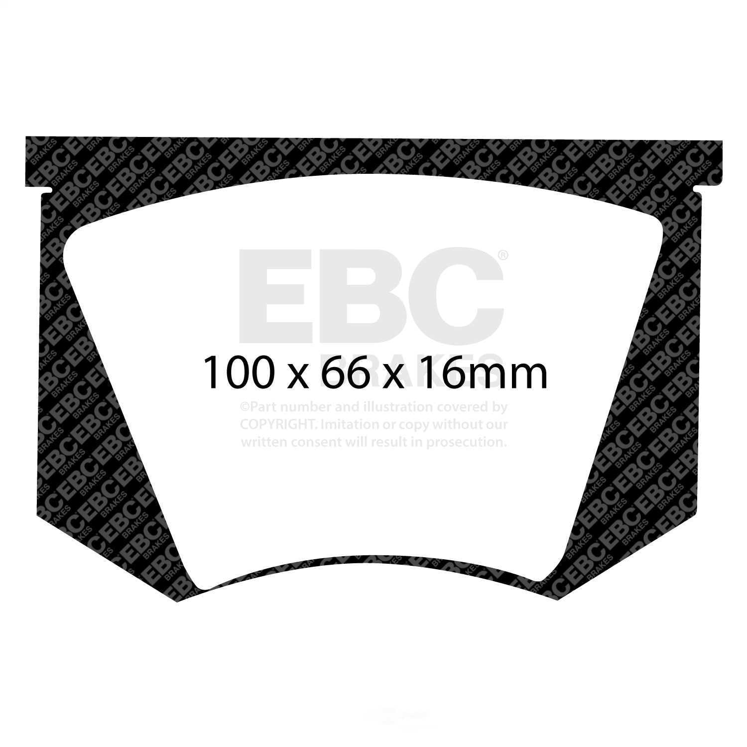 EBC Brakes DP4100R Yellowstuff Street And Track Brake Pads