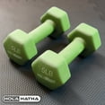 thumbnail image 6 of HolaHatha 3, 5, 8, 10, & 12 lb Neoprene Hexagon Dumbbell Weight Set w/Stand, 6 of 11