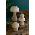 thumbnail image 6 of Kalalou Inc Set Of Three Natural Wooden Mushrooms, 6 of 7