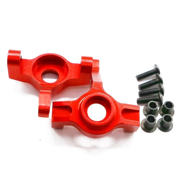 Vogacara RCGOFFLOW-portador de buje de dirección para coche teledirigido, nudillos de bloque de dirección duraderos para 1/10 RGT 86100 Kits de construcción modelo Rojo