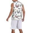 thumbnail image 2 of Pofeuu Cute French Bulldog Print Basketball Jersey, Shirts for Men Youth Basketball Jersey Crew Neck-XX-Large, 2 of 6