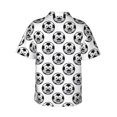 thumbnail image 3 of Balery Happy Soccer Print Men's Hawaiian Shirts Short Sleeve Beach Shirt Relaxed Fit Vacation Button Down Shirts-Medium, 3 of 9