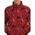 thumbnail image 2 of Spider-Man Little and Big Boys Graphic Zip Puffer Jacket, Lightweight, Sizes 4-12, 2 of 6