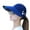 Navy Blue, variant on NUZYZ Summer Women Anti-UV Foldable Sun Visor Cap Wide Brim Breathable Outdoor Hat