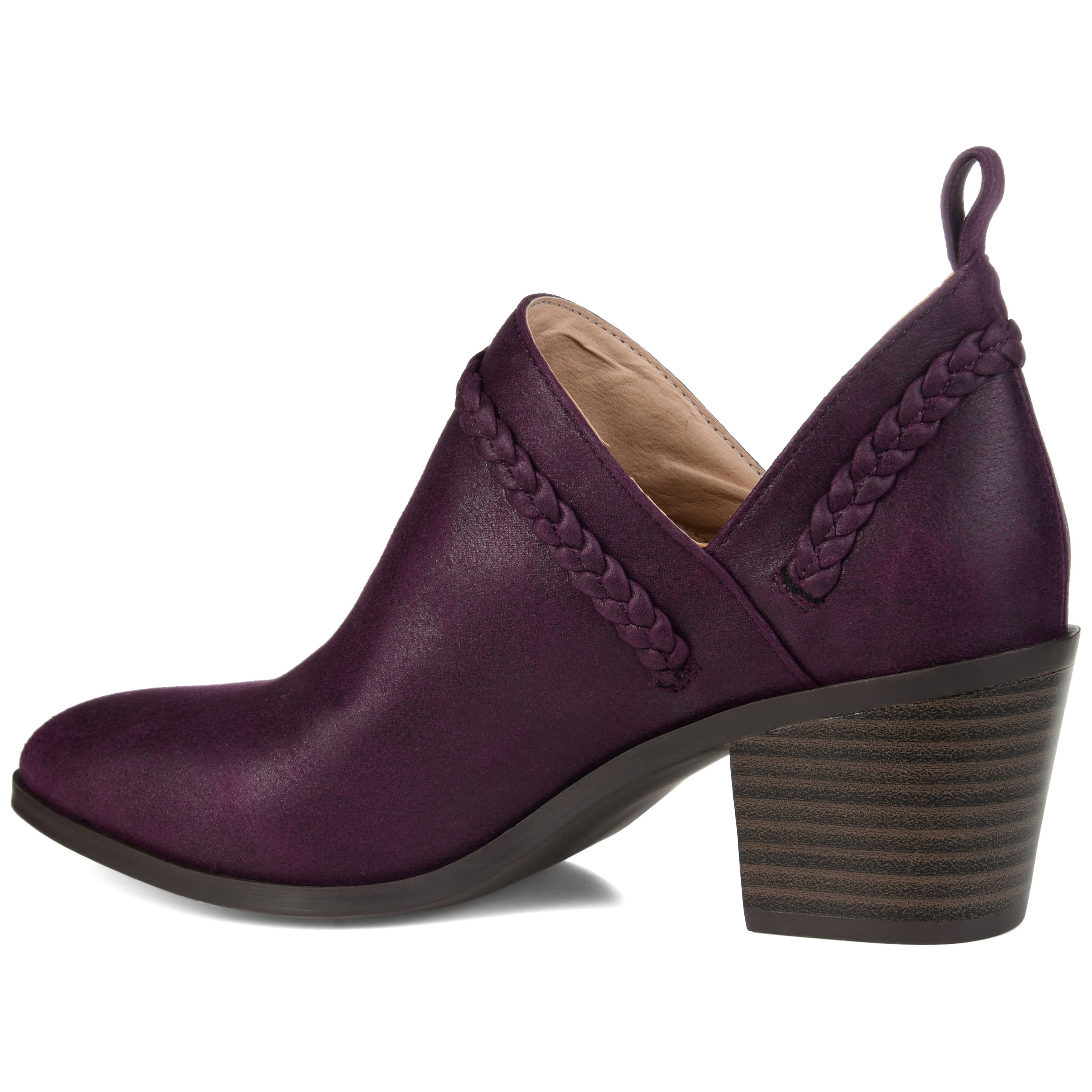 Journee Womens Sophie Pull On Stacked Heel Booties