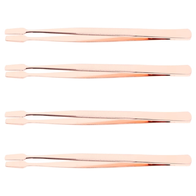 Pinces à Extension de Cils Lot de 4 Tête Droite Design Ergonomique pour Routine de Beauté et Activités de Hobbyist