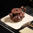 thumbnail image 4 of Zisha Tea Set Gifts Chinese Yixing Purple Clay Teapot 380ml Handmade Stump Tea Pot Raw Ore Purple Mud Kettle, 4 of 9