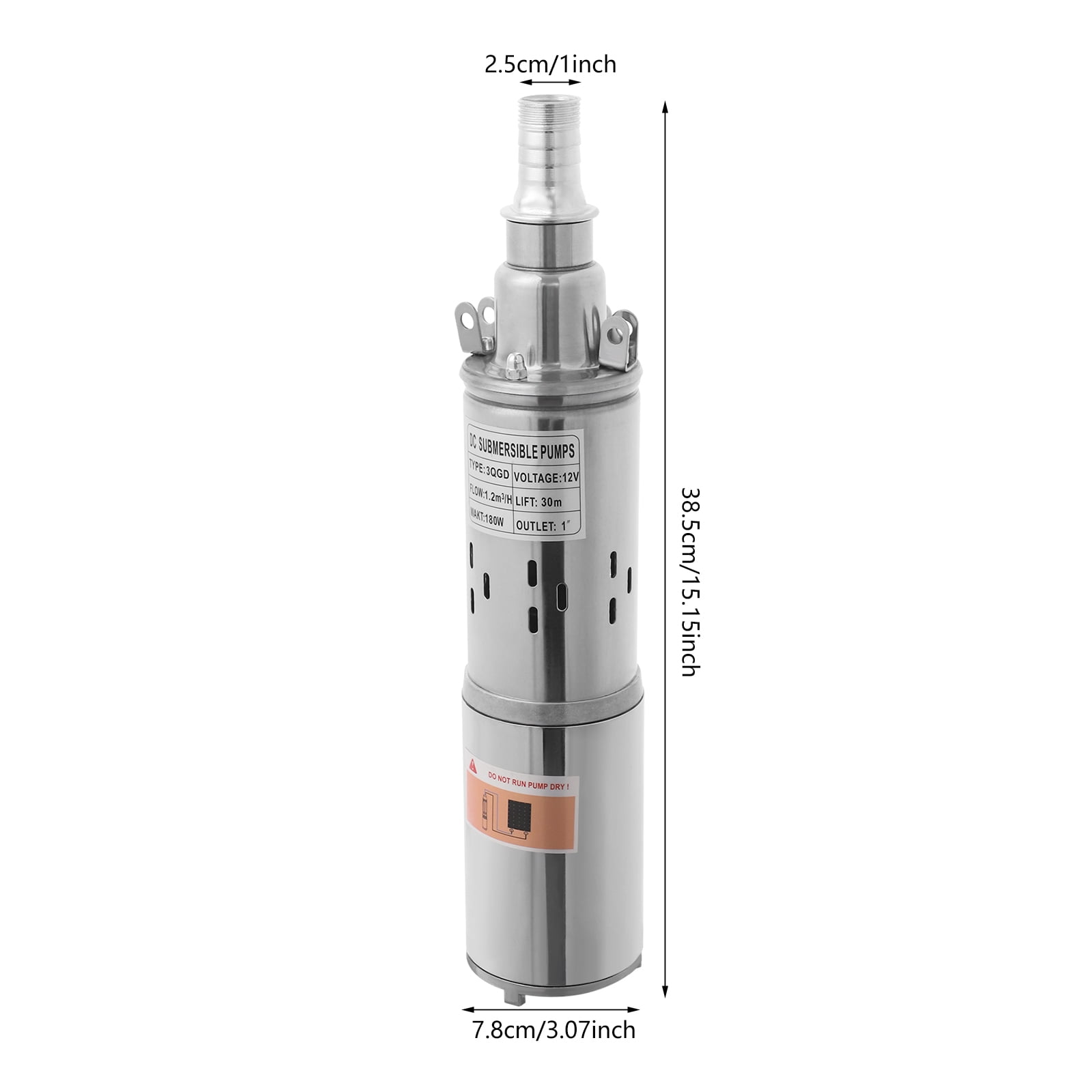1.2m³/h Submersible Pump, Water Pump, Deep Well Submersible Pump 180W