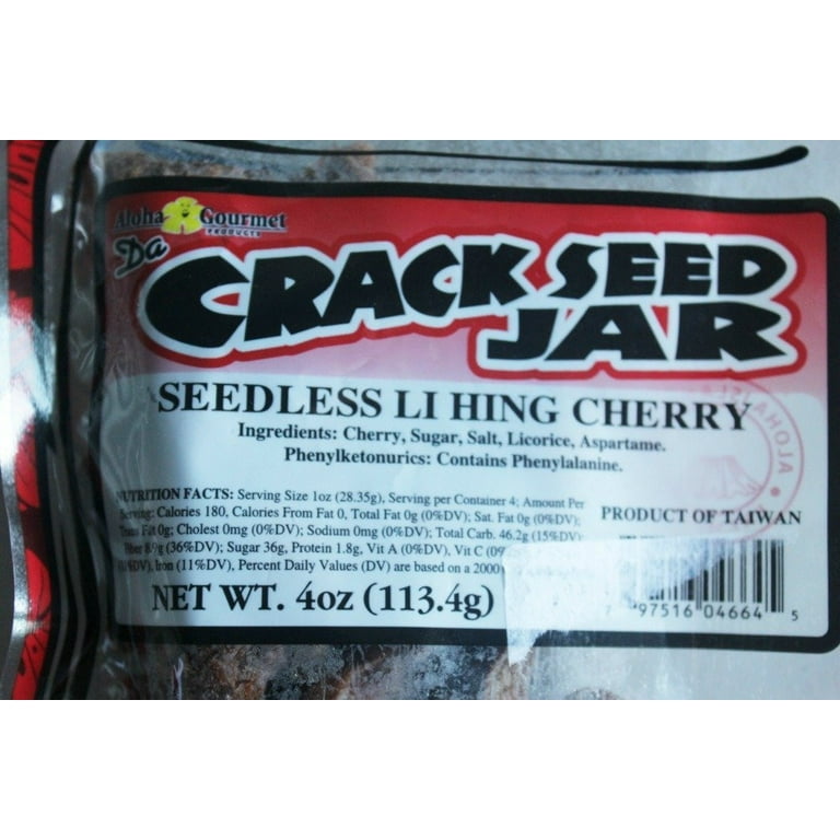 Aloha Gourmet Crack Seed Jar, 4 Oz. - Walmart.com aloha-gourmet-crack-seed-jar-4-oz-walmart-com