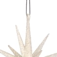 thumbnail image 3 of Northlight Sparkling Glitter Starburst Hanging Christmas Ornament - 6" - White, 3 of 5