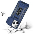 thumbnail image 4 of For Samsung Galaxy S25+ /S25 Plus /S24+ Plus Case, Tough Hybrid Case with Movable Camera Window & Metal Ring Stand Shockproof Phone Cover (Blue), 4 of 8