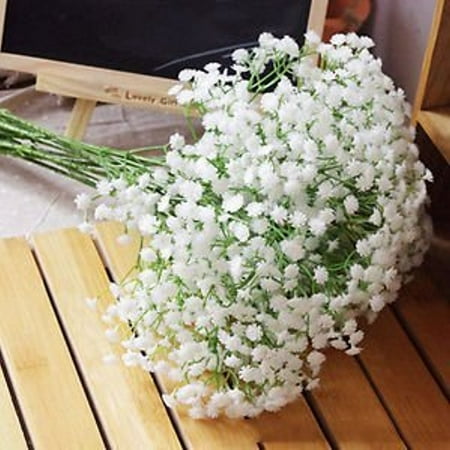 - Fancy Artificial Babys Breath Gypsophila Silk Flower Party Wedding Home Dcor