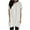 White, variant on Timegard Hoodies for Women Short Sleeve Drawstring Mid Long Pullover Tops Casual Loose Summer Fashion