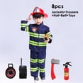 thumbnail image 4 of Disfraz De Halloween Para Niños Bombero Uniforme Sam Juego De Rol Ropa De Trabajo Traje De Niño Niña Rendimiento Disfraces De Fiesta \, 4 of 4