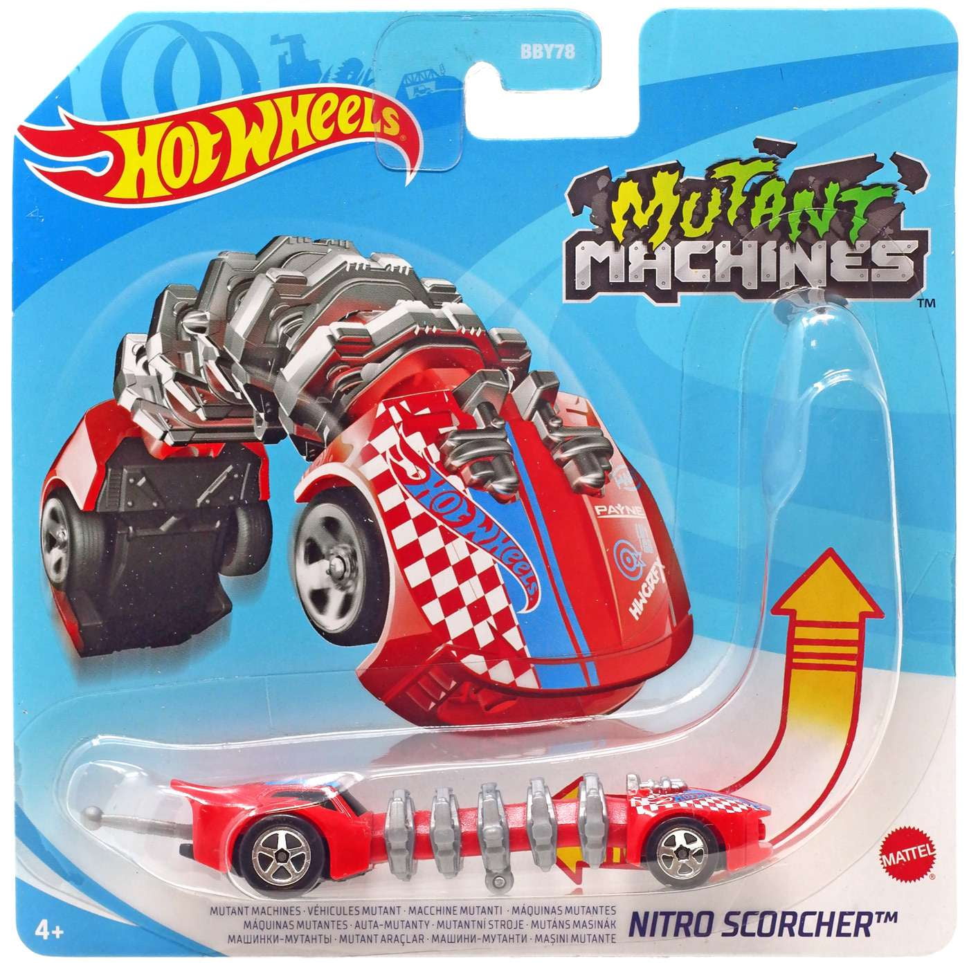 Hot Wheels Mutant Machines Nitro Scorcher Diecast Car 