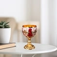 thumbnail image 4 of retro Copas de vino Taza elegante Decoración de Rojo dorado Sunnimix Copa de vino, 4 of 5