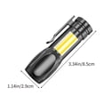 thumbnail image 3 of COB Side Light Flashlight | 10W USB Rechargeable Pen Clip Torch with Built-in High-Capacity Lithium Battery | 3 Modes: High, Burst, Side | 85mm Compact ABS Body | 1 Pack | Long-Range | Multipurpose, 3 of 8