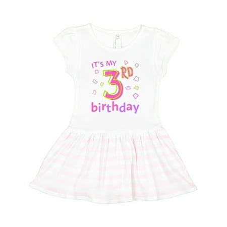 

Inktastic It s My Third Birthday Gift Toddler Girl Dress