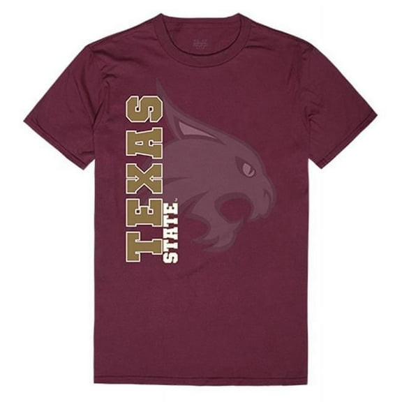W Republic Apparel 515-181-327-05 Texas State University Mens Ghost Tee, Maroon - 2X