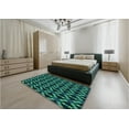 thumbnail image 4 of Ahgly Company Indoor Rectangle Patterned Deep Teal Green Area Rugs, 2' x 3', 4 of 6
