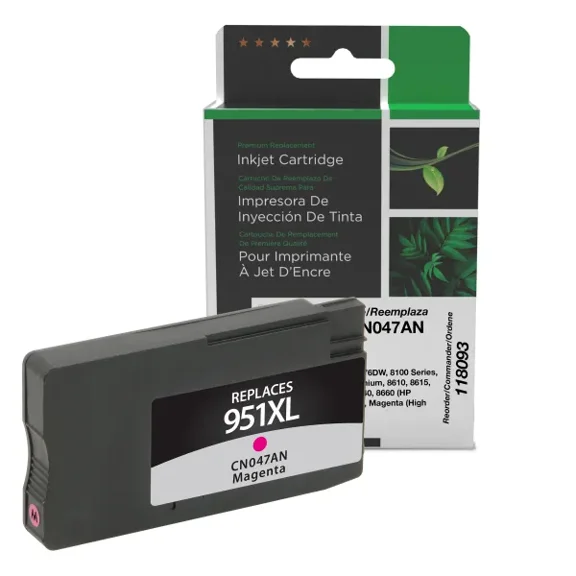 Remanufactured Clover Imaging High Yield Magenta Ink Cartridge compatible with HP 951XL (CN047AN)