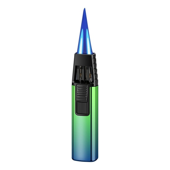 EARKITY Turbine Torcher Lighter, Turbine Jet Bright Fire Lighter, Portable Brightfire, Windproof Jet Torch Lighter, Refillable Gas Torch Lighter for Candle Camping Grill BBQ Kitchen