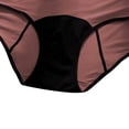 thumbnail image 4 of WCJM Women's Panties Women's Cotton Underwear High Waisted Ladies Panties Full Coverage Briefs 4 Pack (Regular & Plus Size) Color Blocking High Waisted Breathable Women's Physiological Underwear, 4 of 7