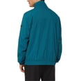 thumbnail image 4 of Z Zegna Mens Microfiber 61 Hooded Jacket Medium Peacock - NWT $750, 4 of 6