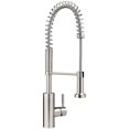 thumbnail image 1 of Miseno MNO281SS Professional Series Pre-Rinse Kitchen Faucet with Multi-Flow Spray Head, Stainless Steel, 1 of 1
