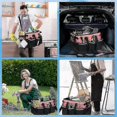 thumbnail image 2 of Wearable Cleaning Storage Bag, Cleaning Tool Organizer with Adjustable Strap, Waterproof Bag with 4, 2 of 5